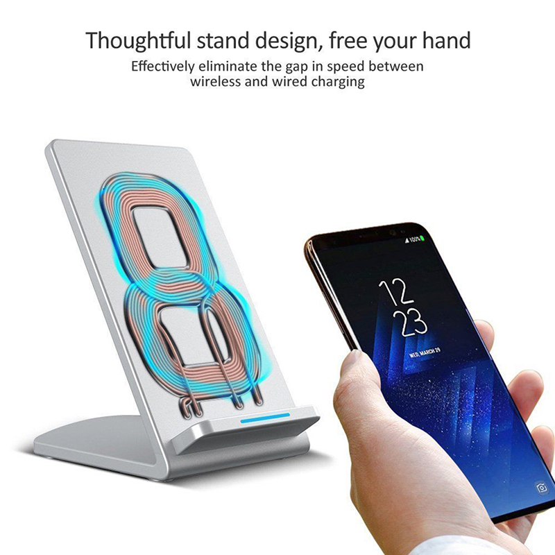 Qi Wireless Fast Charger Charging Stand Pad Dock for ...